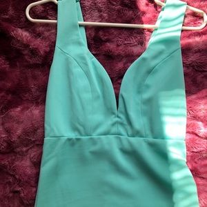 Teal Blue Body Con Dress